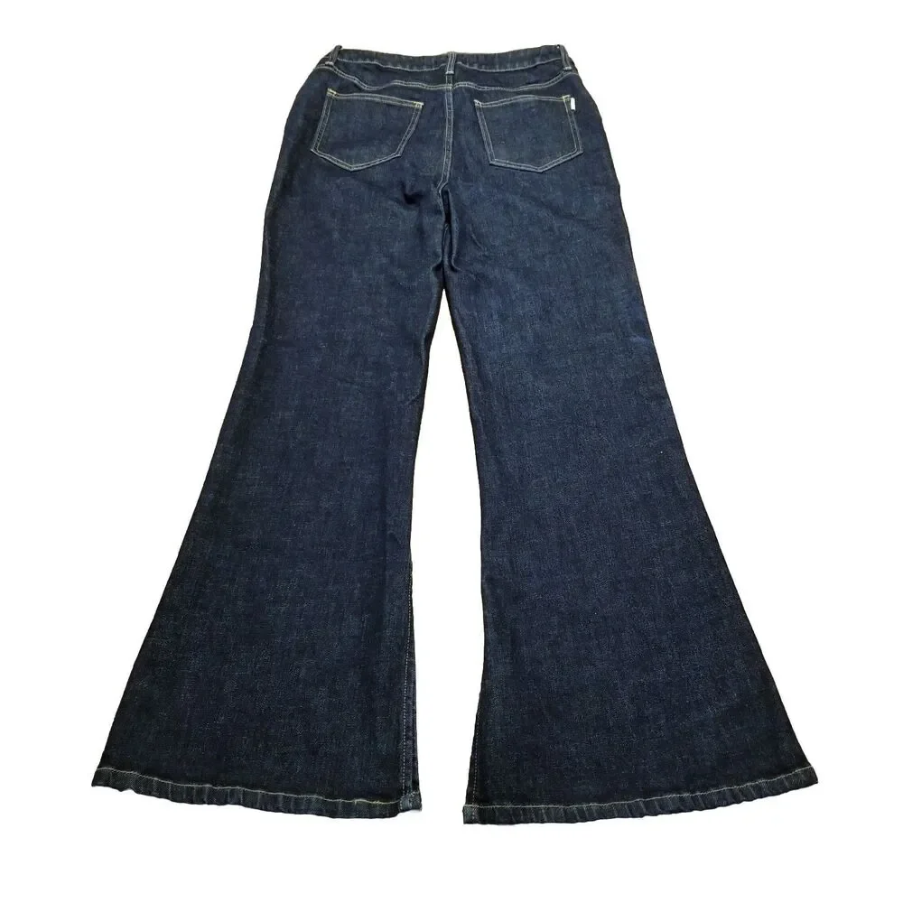 Oliver Logan Jeans Women's Size 28 Russel Flare Split Hem Stretch Denim (29x30)